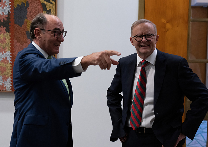 foto Galán se reúne con el primer ministro de Australia, Anthony Albanese, para detallarle la inversión de hasta de 3.000 millones en el país.
